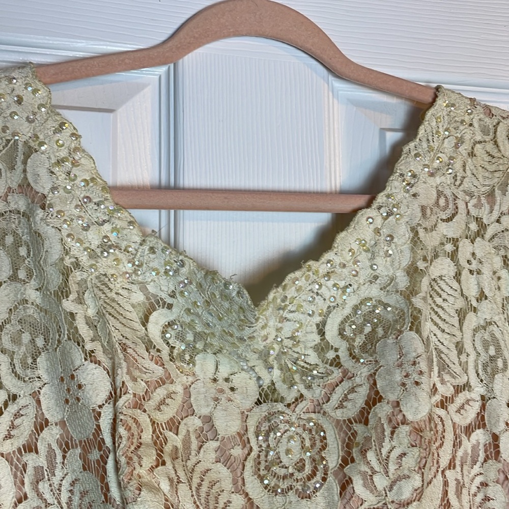 VINTAGE NORMAN ORIGINAL FORMAL DRESS - Picture 3 of 14